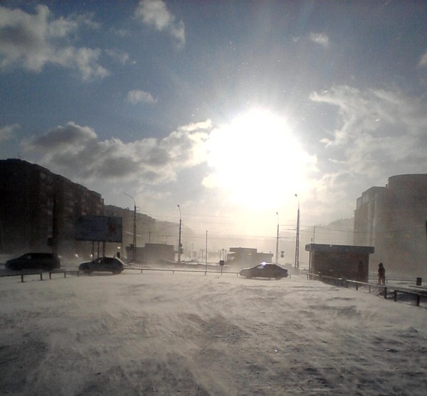 Spring in Bratsk - My, Bratsk, Explosion, The sun, Atomic bomb, Nuclear bomb