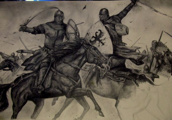 Oooooh yes, this is taken from the game Mount & Blade - My, My, Drawing, Pencil, Painting