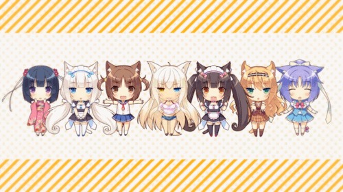    ^^ , Nekopara, Chocola, Vanilla, Azuki, , , , Coconut (Nekopara), Vanilla and Chocola, Cinnamon, Maple, Minazuki Shigure