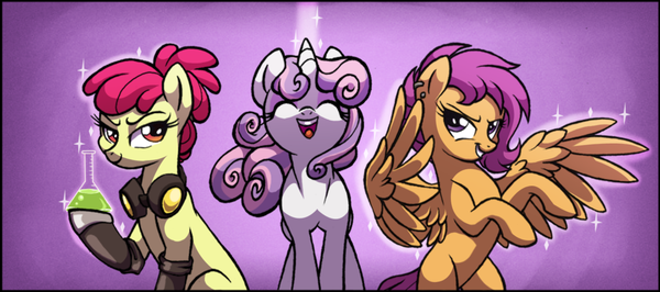   My Little Pony, Scootaloo, Sweetie Belle, Applebloom, Lopoddity