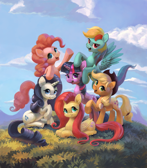   Rainbow Dash, Pinkie Pie, Applejack, Rarity, Twilight sparkle, Fluttershy, My Little Pony, Mane 6
