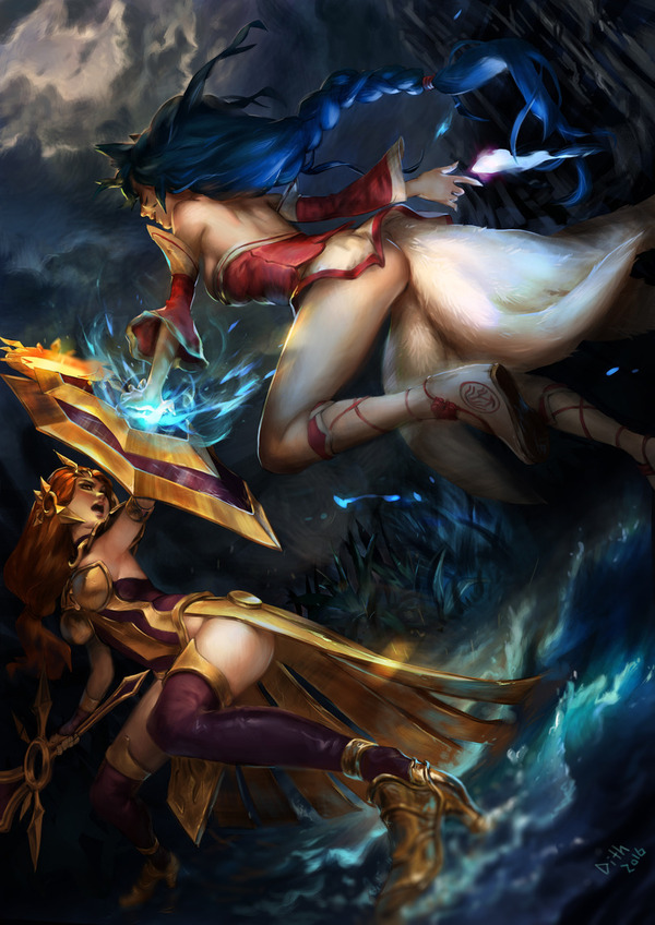    League of Legends, Ahri, Leona