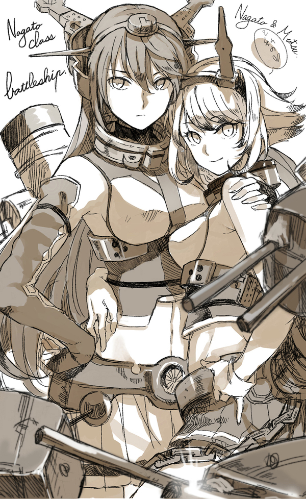 Kanmusu Kantai Collection, Nagato, Mutsu, 