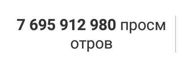 Когда канал просмотрело всё человечество...
