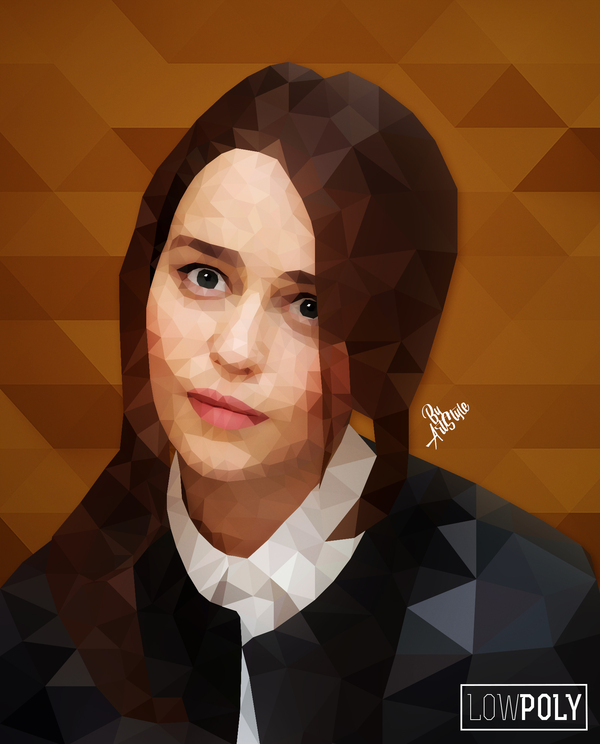 LowPoly Emilia Clarke  , , Low poly,  