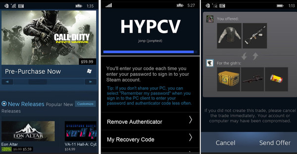    Steam  Windows Phone Windows Phone, Steam, 