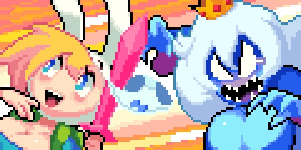     Gashi-gashi, , Pixel Art, Adventure Time, Fionna, Ice Queen