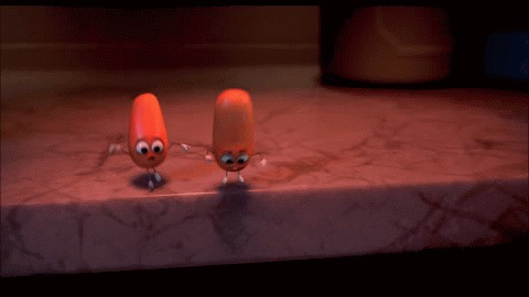 К этому дети оказались не готовы Полный расколбас, Sausage Party, Гифка, Длиннопост