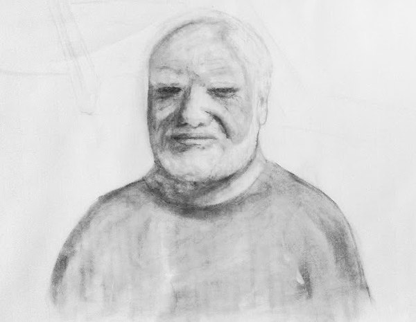 Гарольд (автопортрет, уголь)