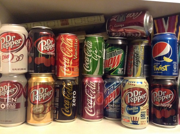      , Dr Pepper, Coca-Cola, Mountain Dew, Pepsi, 