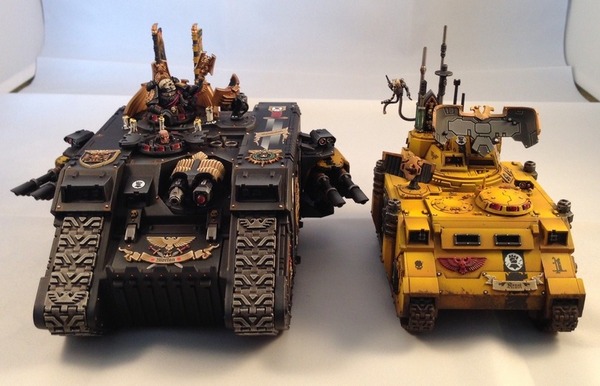     Warhammer 40k, Land Raider, Imperial fists, , Warhammer miniatures, 