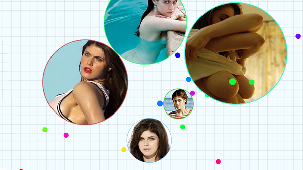 Daddar.io - NSFW, My, Alexandra Daddario, Agario