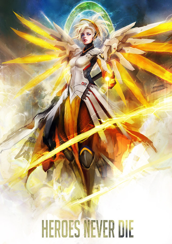 Mercy Overwatch, Mercy, , Muju, Blizzard