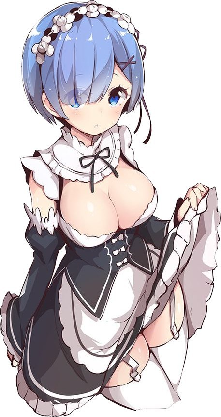 Anime Art: Rem (Re:Zero) - NSFW, Re: Zero Kara, Rem, Housemaid, Anime, Anime art, Rem (Re: Zero Kara)