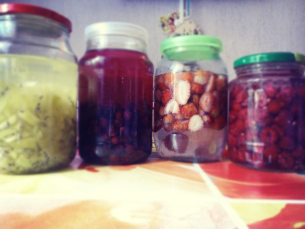 Первый опыт приготовления настоек.