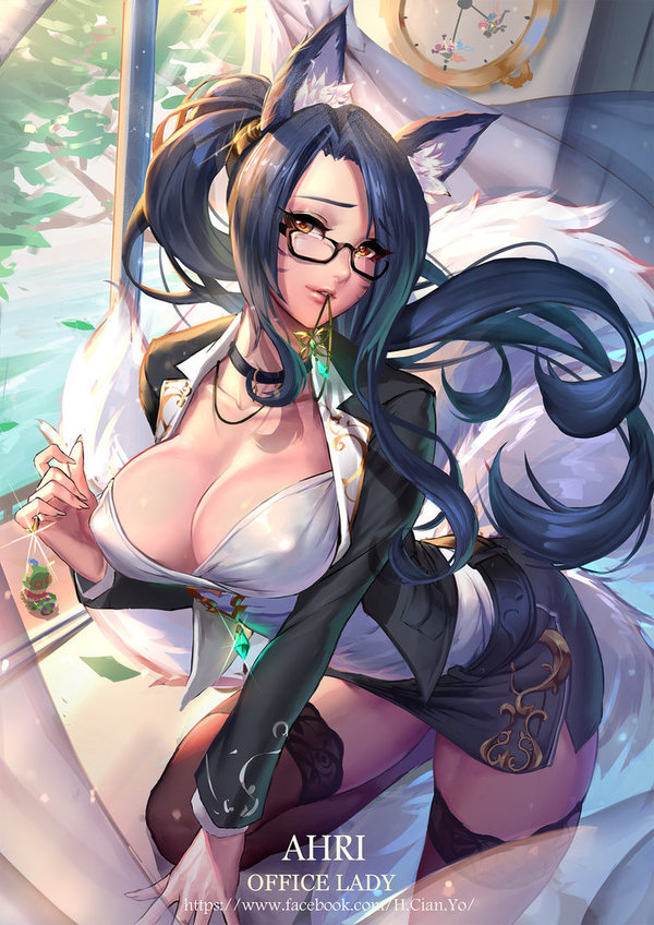 OL AHRI - NSFW, Art, Games, League of legends, Ahri, Cian yo