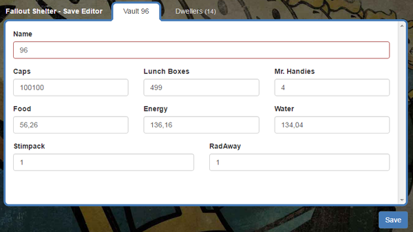 Fallout shelter editor