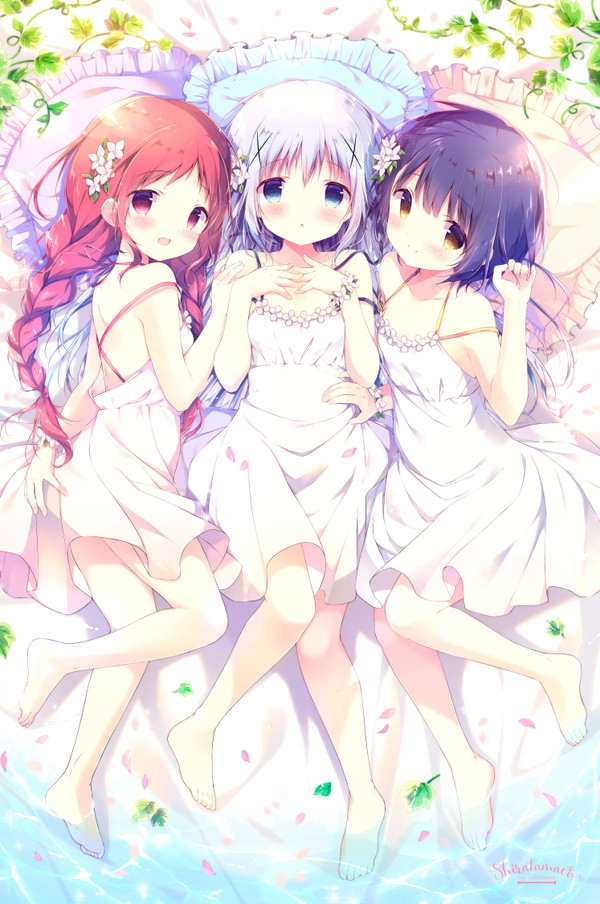 Gochuumon wa Usagi Desuka? Gochuumon wa usagi desu ka?, Shiratamaco, , Anime Art, Kafuu chino, Maya Jouga, Megumi Natsu