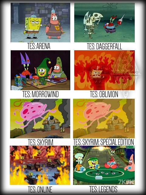 The elder scrolls:sponge Bob.