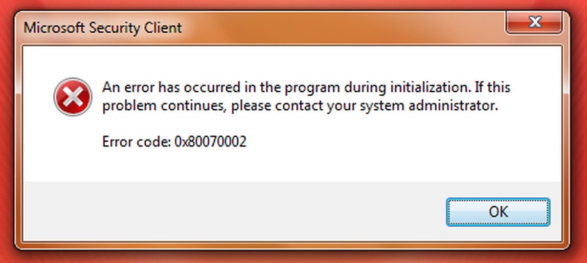 A problem occurred during the program. Microsoft Error. Windows Error ошибка 0000000/. Ошибка Microsoft Windows. Код: 0x80131500.