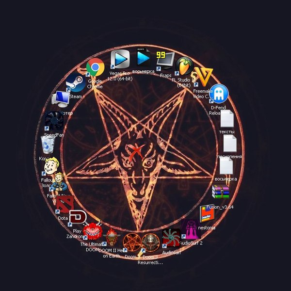 Когда ты дохуя оригинальный и хранишь порно в крестике на пентаграмме.