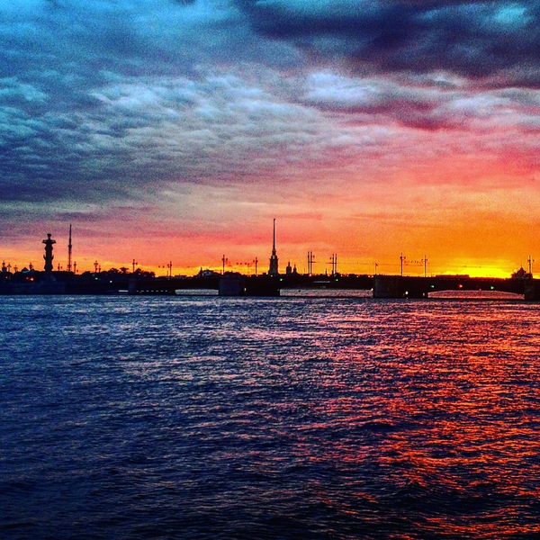 Июль. Питер. Рассвет.