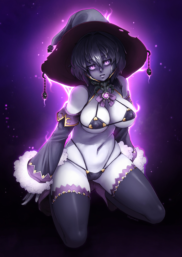 Lich (Monster Girl Encyclopedia) - NSFW, Barbariank, , Monster girl, Mge, Anime, Anime art, Undead