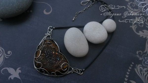 Diamond heart, or Diamond heart))) - Simbircite, Silver, Handmade, Decoration, Metal products, Wire wrap, My