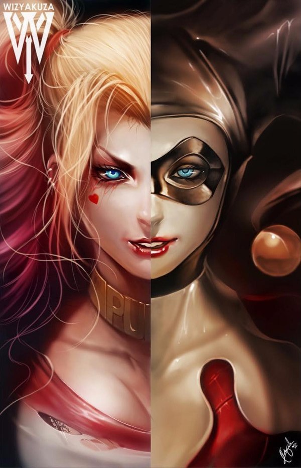 Which Harley Quinn do you like better? - Harley quinn, Anime art