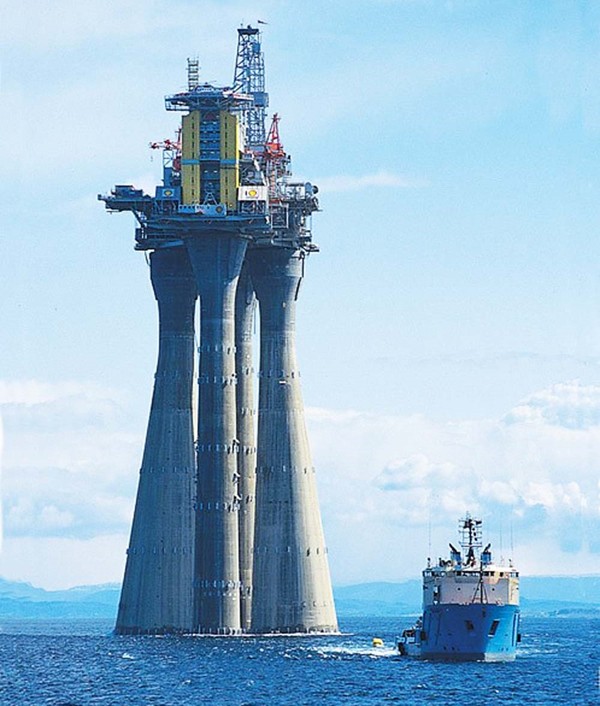 Troll - нефте-газовая платформа, высотой почти пол километра Нефть, Газ, Инженерия, Длиннопост, Тролль