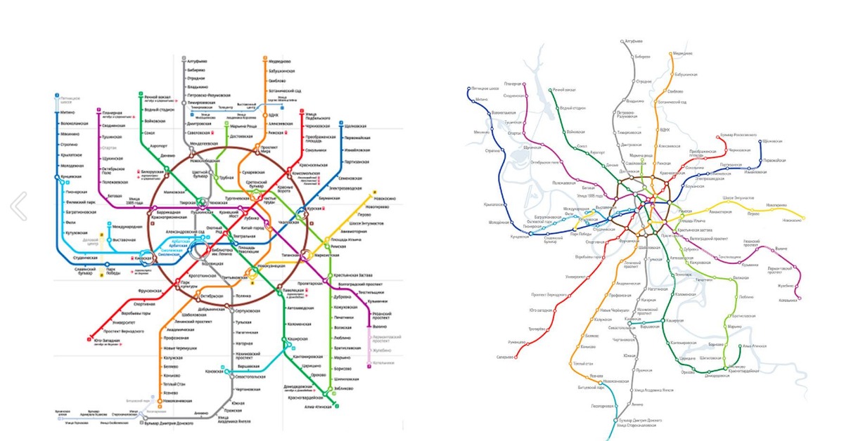 Как карта метрополитена