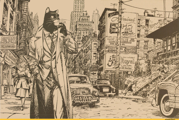 Blacksad: Зверополис для взрослых - NSFW, Моё, Интересное, Графические новеллы, Блэксэд, Комиксы, Альтернативная реальность, Гифка, Длиннопост