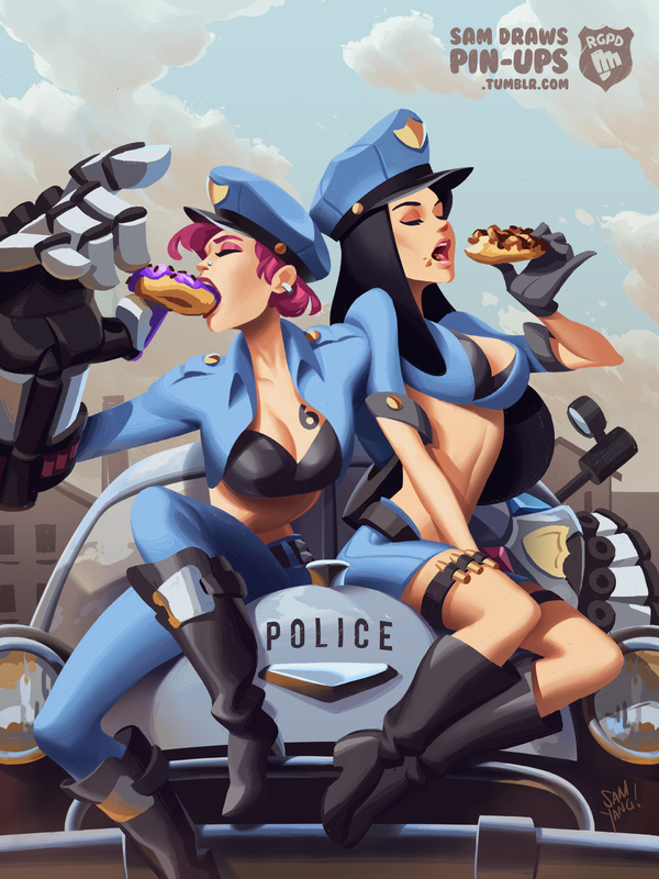    , , Anime Art, League of Legends, VI, Caitlyn (LoL)