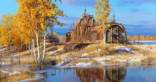  3D.    . (Autumn at Relay Outpost 17) , 3D , ,  , Cgimedia,  , Marek Denko, Autumn at Relay Outpost 17, 