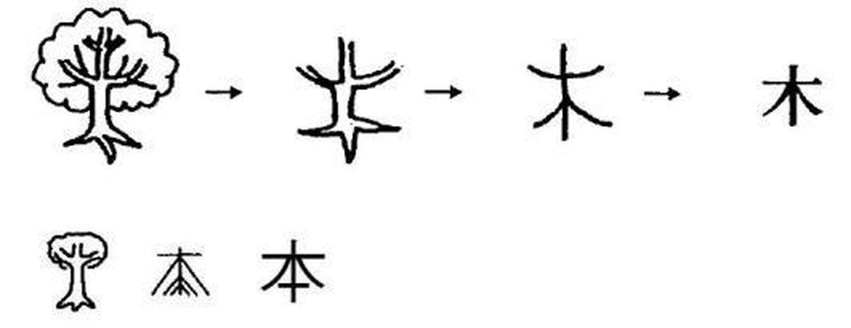 Иероглиф откуда. Китайские Идеограммы происхождение. Изучение китайских иероглифов. Происхождение иероглифов. Иероглиф дерево китайский.