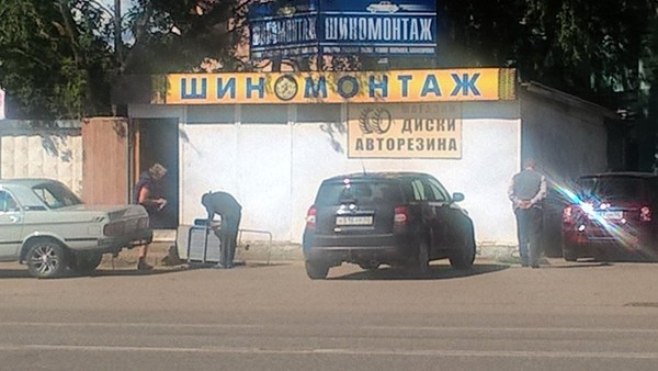 The name of this situation - My, Kostroma, , Tire service, Russia, Tag