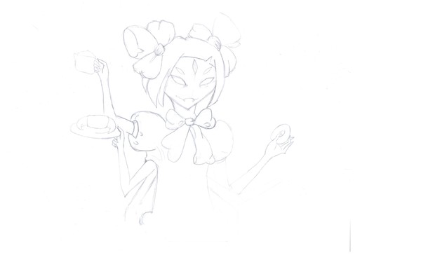 Muffet - My, Undertale, Muffet, Game art, Longpost