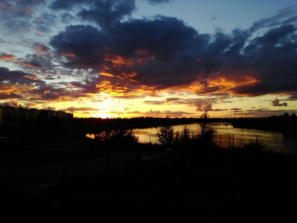 Sunset in Pskov. - My, Pskov, Sunset