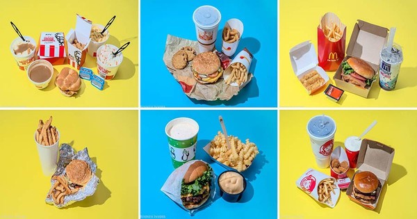 What 2,000 calories looks like at popular fast food restaurants - Food, Calories, Fast food, Longpost