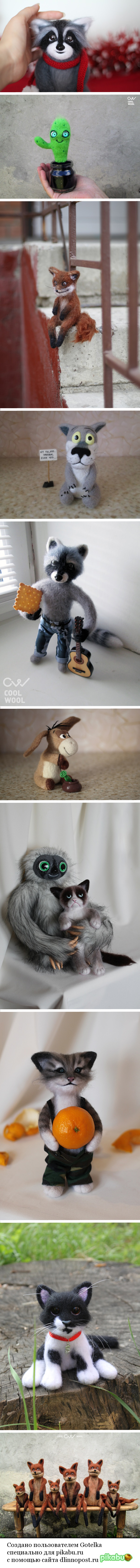 My wool art - My, Handmade, Wool, Felt, Toys, Longpost