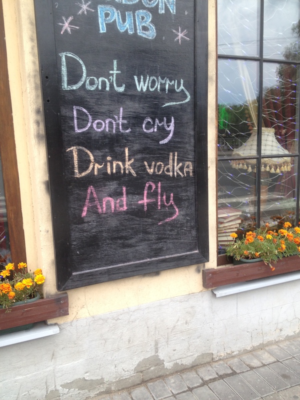 Bar on Sennaya - Fly, Outdoor advertising, Bar