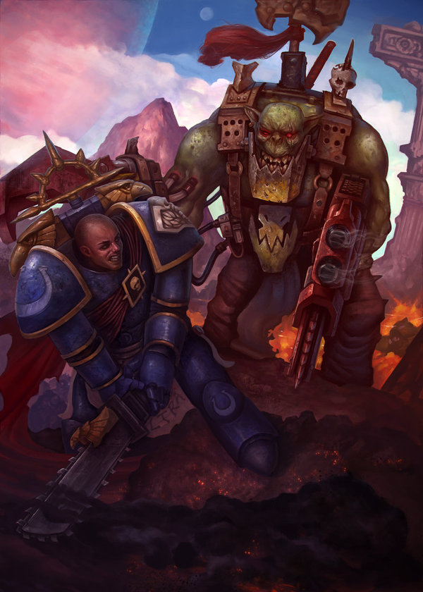 Joy and smiles when I met an old friend - Warhammer 40k, Art, Images