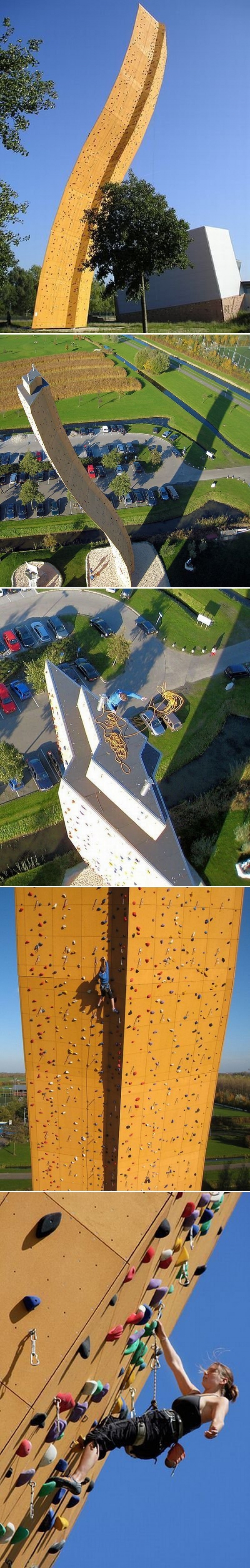 Excalibur is a high climbing wall in Holland. - Rock climbing, Excalibur, Holland, Longpost, Netherlands (Holland)