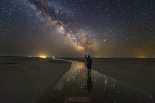 Salt lake Elton, Volgograd region. - Stars, Russia, The photo, Sky, beauty, Volgograd region, Stars