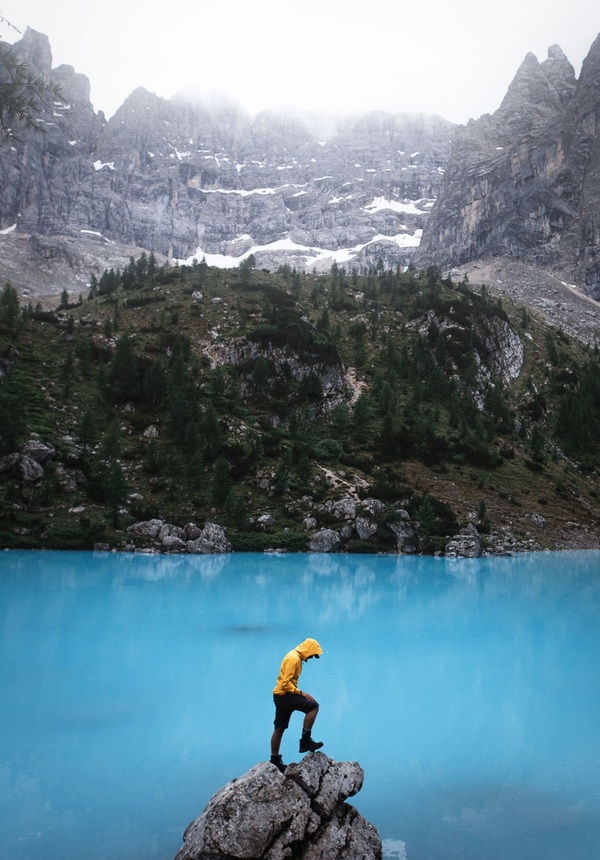 Lake Lago di Sorapiss, Dolomites, Italy. - The photo, Landscape, Lake, Italy, Dolomites