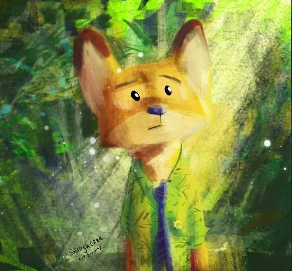 Арт по Зверополису - Ник Уайлд / Nick Wilde