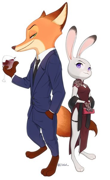 Арт по Зверополису - Ник и Джуди / Nick & Judy