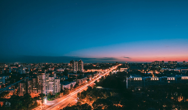 Evening city - My, Kiev, Nighttime Kiev, Photo, beauty, Town, Night city