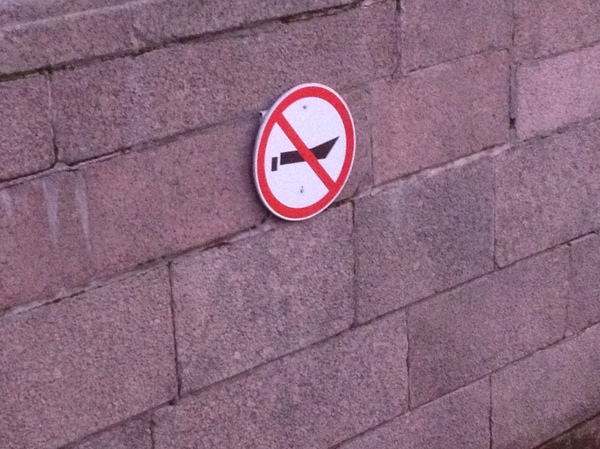 What is prohibited by this sign? - My, Saint Petersburg, Channel, PVD