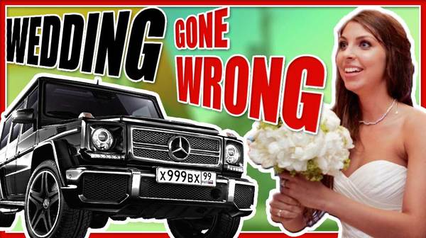 The bride ran away from the groom - Bride, Bride and groom, , Wedding, Mercedes, The escape